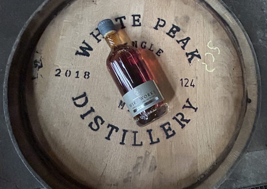 Wire Works Single Cask Whisky on top of STR cask